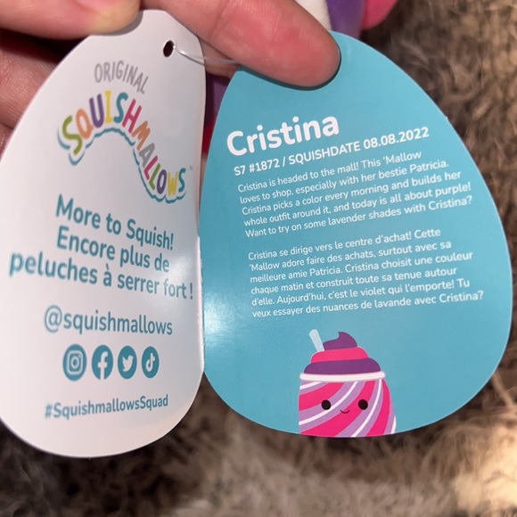 NWT Cristina The Slushy Pink, Purple & White With Sparkly Straw. First To Market - Picture 4 of 4